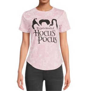 Hocus Pocus Juniors Short Sleeve T-Shirt Disney Pink Large 11-13 EUC